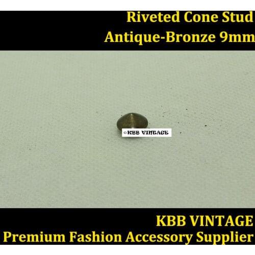 Wholesale DIY Punk Metal Riveted Cone Stud Antique-Bronze For Leather Craft
