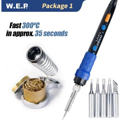 WEP 928D Digital Display Soldering Iron Adjustable Temperature Electric Soldering Iron Hand Repair Tool