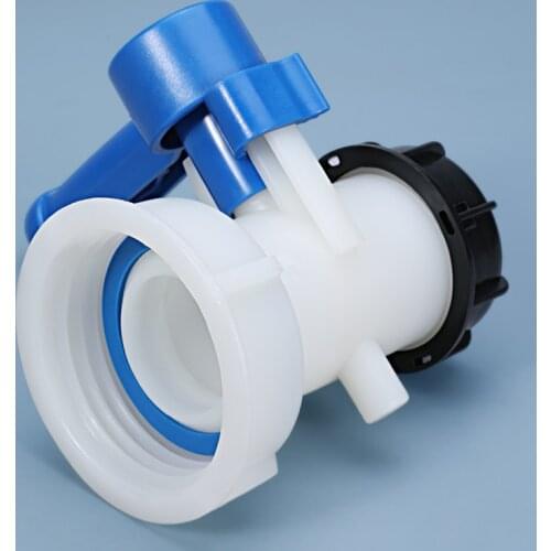 Thread Plastic IBC Tank Tap DN40 (62 mm) / DN50 (75 mm) to 2 Inch Adapter Garden Irrigation Connection Valve