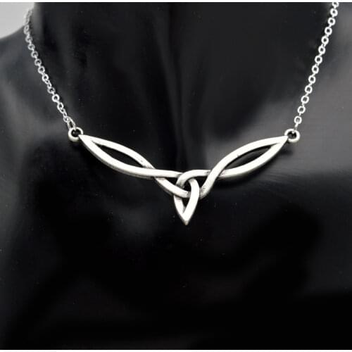 Cross pendant Celtic knot art necklace Unique design Irish amulet pendant