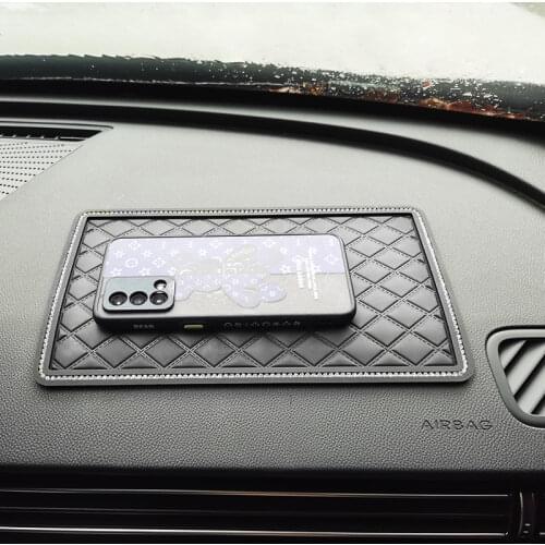 Anti-slip mat for phone in car Dashboard Rhinesto Non-slip mat Slip-resistant gadget Sticky mat Panel