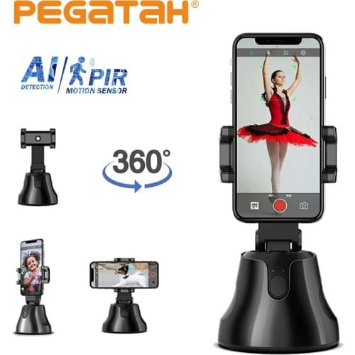 Tripod Face Object Tracking PZT Selfie stick Holder for phone Tripod 360 Selfie Shooting With Selfie Stick Smartphone Camera