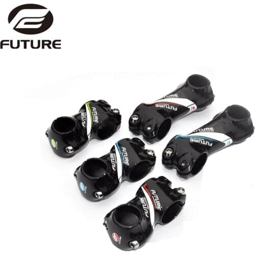 FUTURE BMX Stem 25.4 * 60/70/80/90 mm Glossy Aluminum Alloy Carbon Children Bicycle Stem Bike Parts 6 degrees Free Shipping