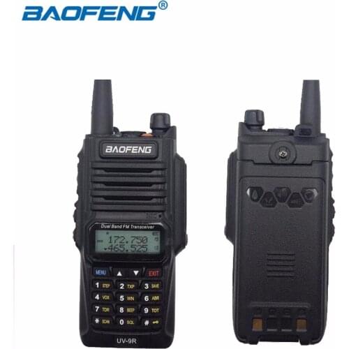 Baofeng UV 9R Waterproof Ham Two Way Radio UV-9R UHF VHF Dual Band Walkie Talkie 8W 128CH BF-UV9R Hunting FM Radio Transceiver