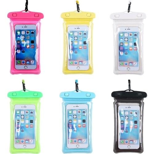 Waterproof Phone Pouch Swimming Beach Dry Bag Phone Case Cover Touch Screen Camping Skiing Holder For Cell Phone 3.5-6 Inch