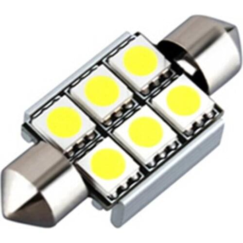 Hight quality White 36mm/39mm/41mm Canbus Error-Free C5W 239 LED 6SMD 5630 Festoon dome reading led canbus license plate Light