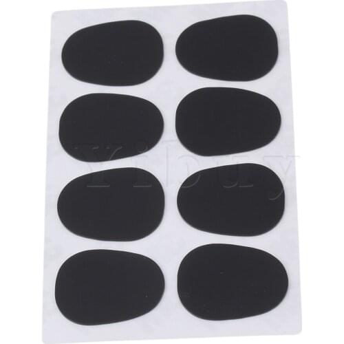 Yibuy Alto/Tenor Sax Oval Mouthpiece Patches Pads Cushions 0.5mm Pack Of 8