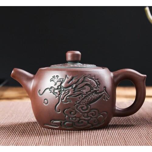 Yixing Raw Ore Household Purple Clay Pot Handmade Large Capacity Tea Maker Ceramic Large Size Kungfu Small Teapot Tea Set