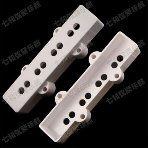 2Pcs of Plastic White 8 Hole Open Type Pickup Covers Lid Shell Top for 4 strings Style Bass 92MM or 95MM for choose