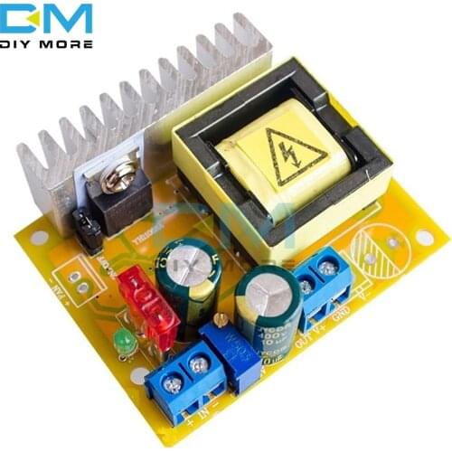 40W DC-DC Non-isolated Step Up Boost Board High Voltage Converter ZVS Module Over Current Voltage Protection 8~32V to 45~390V