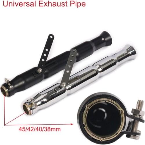 520mm Universal Motorcycle Vintage Exhaust Muffler Pipe Slip for 38/40/42/45mm