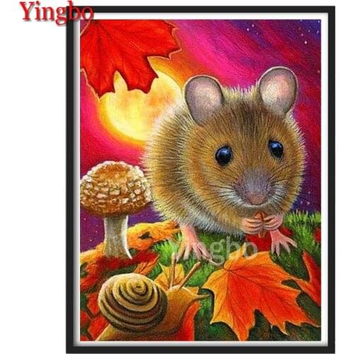 Mouse and Snail Diamond Embroidery Pattern Diamond Painting Cross Stitch 5d diy Full Square drill Moasic Pictures Of Rhinestone