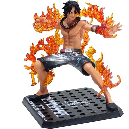 11.5cm Anime One Piece Portgas D Ace Battle Ver. Fire Fist Ace PVC action figure collection model toys gifts