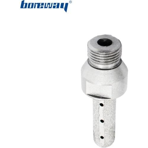Boreway Supply A Piece of D15*50T*1/2"G Diamond Vacuum Brazed Cyclone Finger Bit Coarse Grit For Grinding Stone Sink Hole