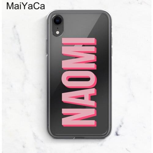 MaiYaCa Personalised Shadow Text Name Clear Phone Case For iPhone 12 mini 11 Pro Max XS XR X 8 Plus 7 SE 2020 6S Cell Cover TPU
