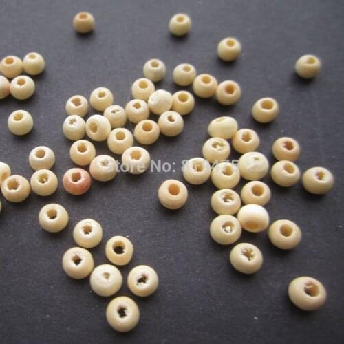 4mm*2.8mm Wood Beads Spacer Beads, Spacer acrylic beads For ChunkyJewellery