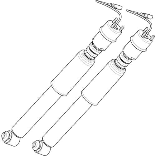 For Bentley MULSANNE Rear Left Right Pair Shock Absorber Strut 3Y5513028K 3Y5513029K
