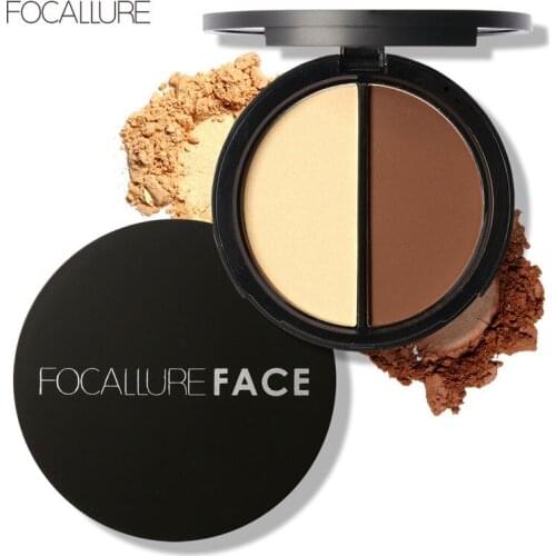 FOCALLURE Shimmer Bronzer And Highlighters Powder Makeup Concealer Highlighter For Face Stick Palette Makeup Contour TSLM1