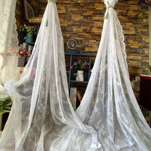 Nordic Lace Tulle American Jacquard Light Luxury High-end Romantic Modern Simple Balcony Curtains for Living Dining Room Bedroom