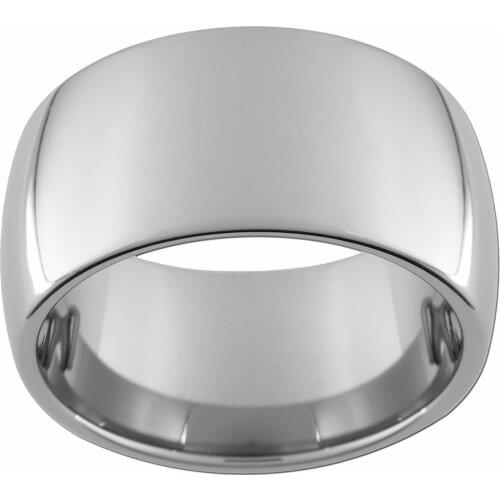 12mm Tungsten Carbide Dome Ring (full and half sizes 5-15)