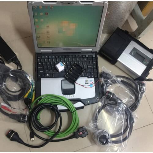 Mb star C5 diagnostic tool SD connect with laptop cf30 PC cf-30 newest software full set ready to use for cars & trucks scanner