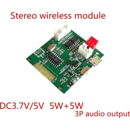 Mini 5.0 Bluetooth Stereo 5V 5W*2 Rechargeable Audio Amplifier Bt10w Loudspeakers PCBA Module