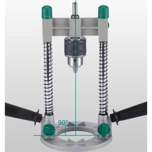 Multifunctional electric drill bracket adjustable vertical drilling guide locator right angle guide woodworking DIY tool