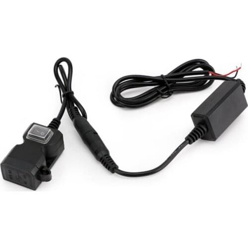 QC3.0 Motorcycle Charger Waterproof Dual USB Quick Charge 3.0 12V Power Supply Adapter with Switch Universal for Phone