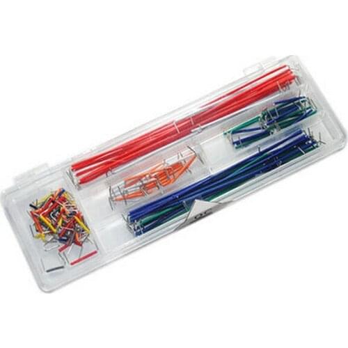 Mix kit 10pcsx14values=140pcs Breadboard Jumper 2/5/7/10/12/15/17/20/22/25/50/75/100/125mm Cable Wire Tin DIY