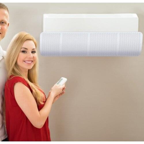 New Home Adjustable Air Conditioner Cover Outdoor Anti Direct Blowing Deflector No Perforation Paste For All Wall-mounted Air