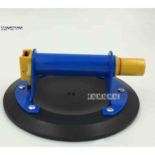 New Arrival 206mm Hand Pump Glass Single Claw Sucker 304 # Stainless Steel Handle Suction Flat Glass Suction Plate 100KG