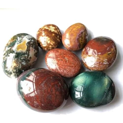 Ocean Jasper Palm Stone Minerals Crystals Gems Healing Reiki For Home Decoration