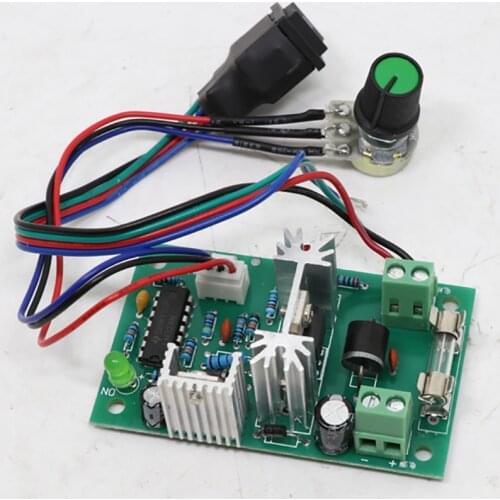 DC Motor Speed Regulator PCB 12V - 24V Motor with Controllable Positive and Negative Rotation Motor Governor Box Gear Motor