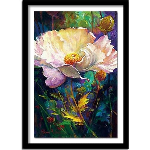 Needlework 3D DIY Diamond Painting Cross Stitch Crystal Diamond Embroidery Beautiful Floral Full Diamond Set Decorative BJ417
