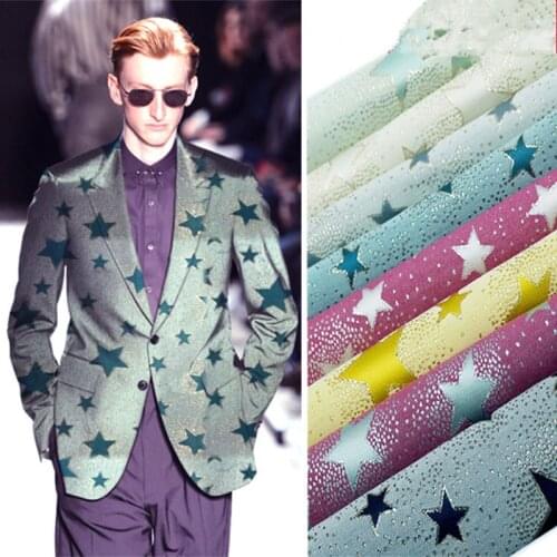 Glitter Star Design Men Suit Fashion Casual Customized Fit Party Men Coat Real Image Handsome Single Breasted Jacket