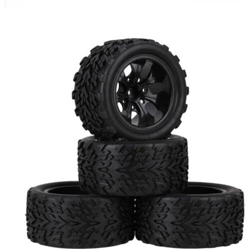 4Pcs/Set for HSP 1/10 Monster Truck Tire Bigfoot Tire Diameter 115mm Hexagon Combined for HSP 94111 94108 94188