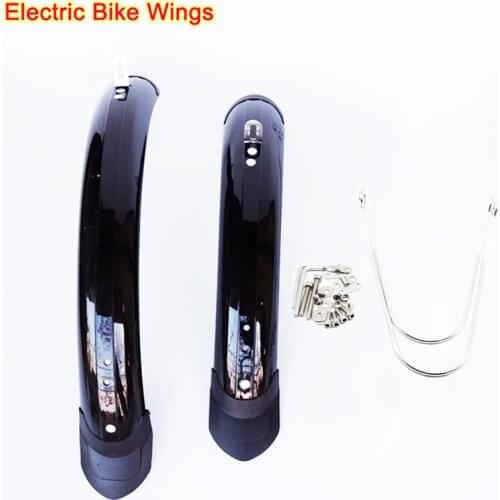 Folding Electric Bike 14 20 inch Bike wings Bicycle Fender Front Rear Mudguard Double Bracing Adjustable Size