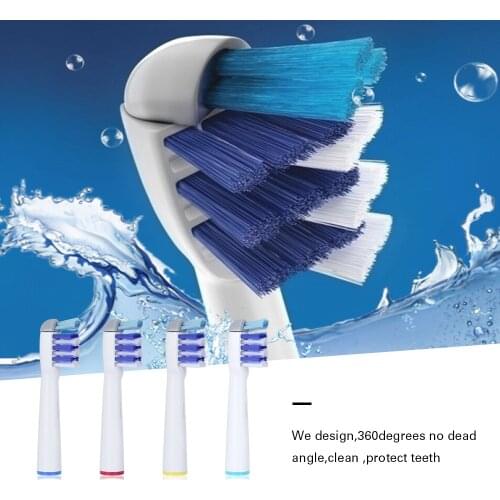 4Pcs Replacement Brush Heads For Oral B Electric Toothbrush Before Power/Pro Health/Triumph/3D Excel/clean Precision Vitality
