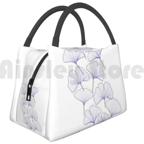 Cooler Lunch Bag Picnic Bag Ginkgo 1152 Ginkgo Leaf Pattern Nature Japan Tree Wallpaper Biology Leaves Green