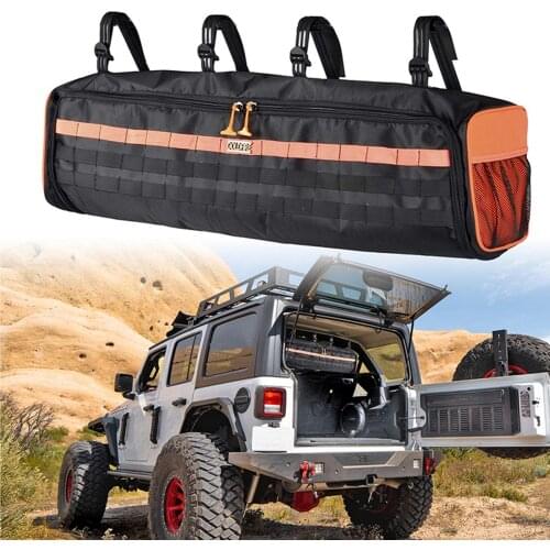 Roll Bar Storage Bag Organizer Tools Bags Truck Tool Kits Holder Truck Tool Organizer Fits for 1987-2020 Wrangler LJ TJ JK JL