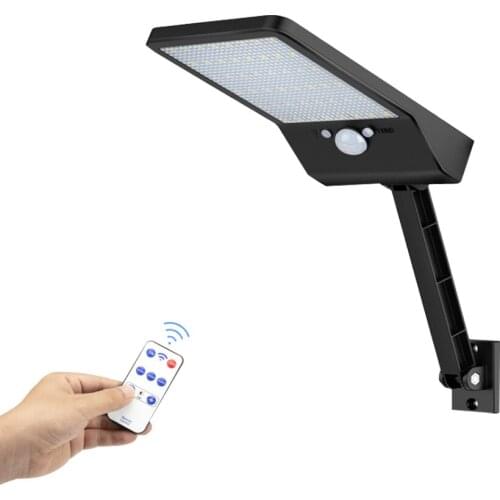 LED Solar-Wall-path-Light Garden-flood-Lamp Pir-Motion-Sensor Remote-Control IP65 Waterproof Outdoor&3