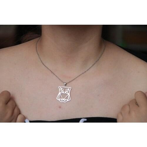 1 Owl Hollow Necklace Mechanical Geometric Owl Collar Necklace 3 Caifu Necklace Jewelry Women Mens Gift Pendant Necklace