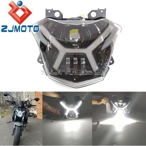 12V LED Headlight Motorcycle Assembly DRL Aluminum PC DRL Low Beam High Beam For 2017 - 2019 Z650 2017 - 2019 Z650 ABS