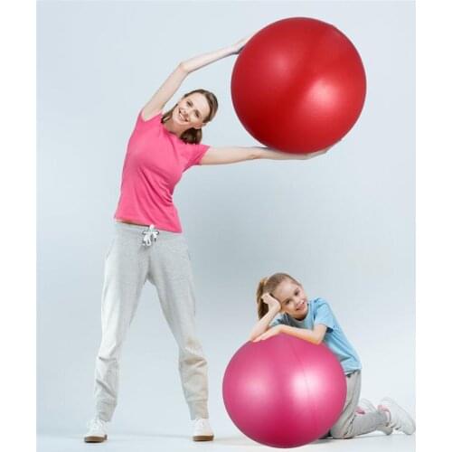 2PCS 15-35CM Thickening Frosted Yoga Ball Set Yoga Balls Anti Burst Fitness Ball Balancing Exercise Ball (Random Size )