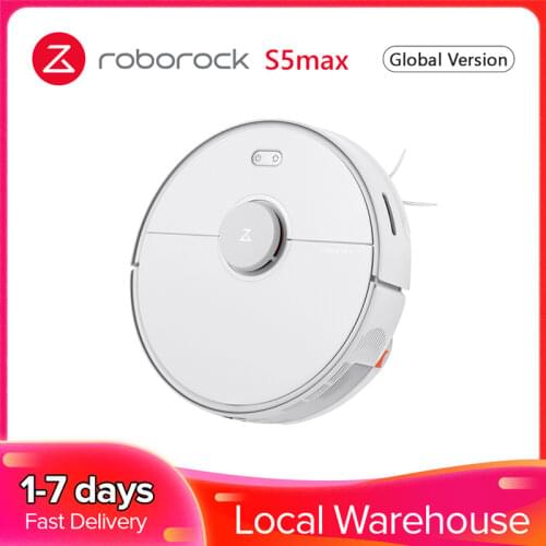 2021 Roborock S5 max Vacuum Cleaner Wet Dry Robot Mopping Sweeping Dust Sterilize Smart Planned Wash Mop upgrade for S50 S55