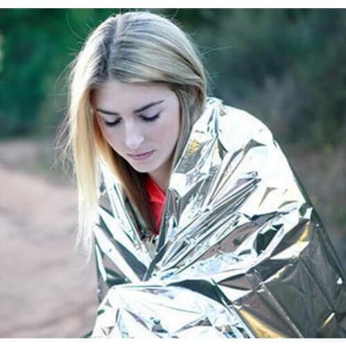 300pcs/lot Waterproof outdoor Emergency Survival Foil Thermal First Aid Rescue Blanket