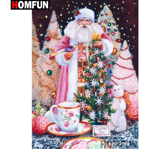 HOMFUN Full Square/Round Drill 5D DIY Diamond Painting "Santa Claus" Embroidery Cross Stitch 5D Home A07866