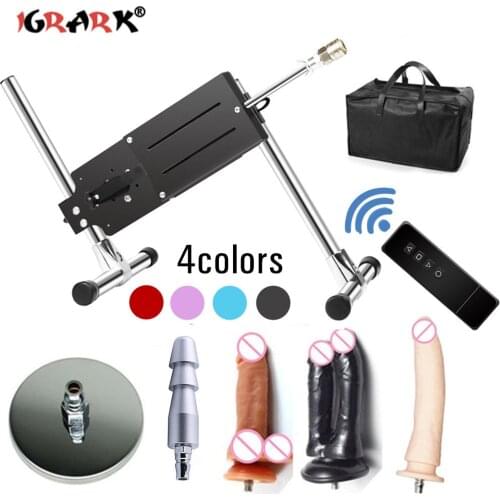 70W Automatic Sex Machine Female Masturbator Male Vibrators Pumping Gun Sex Toys For Adults Men Women With Big Dildo Attachments