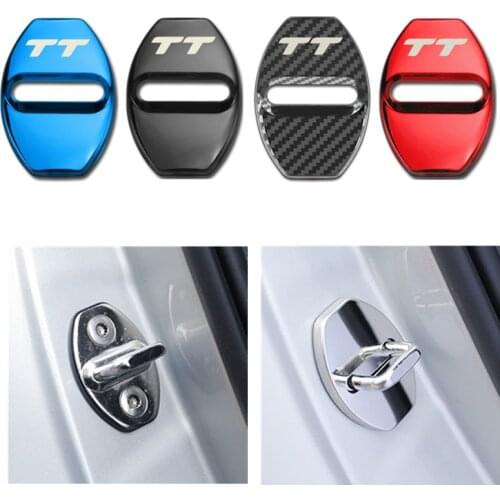 Car Door Lock Decoration Protection Cover Emblem Case for Audi TT Q3 Q5 Q7 Q8 Q2 A4 B6 B7 A6 C5 C6 Q2 A3 A5 A7 Accessories