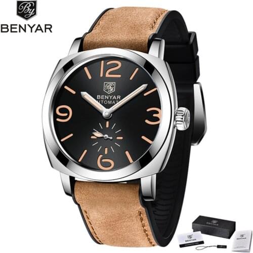 Benyar 2021 New Top Brand Mens Automatic Mechanical Watch Mens Casual Sports Waterproof Watch Relogio Masculino Reloj Hombre